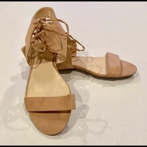 Nine West ankle tie sandals, size 8.5